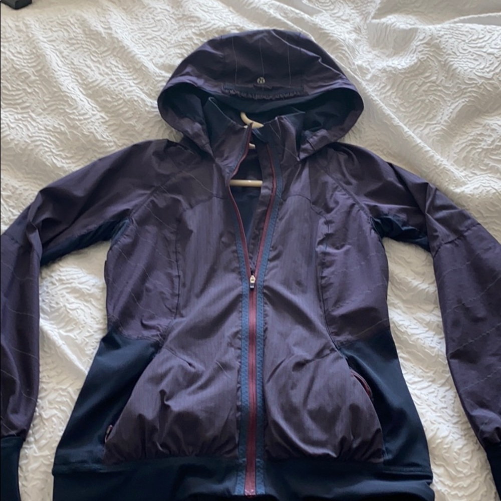 Navy & burgundy Lululemon jacket